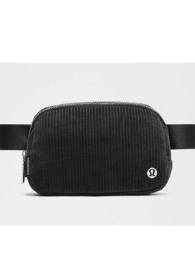 NWOT lululemon Black Corduroy Belt Bag